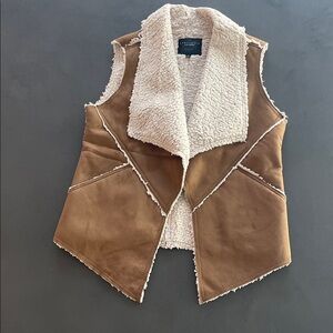 Sanctuary Caramel Shearling Vest